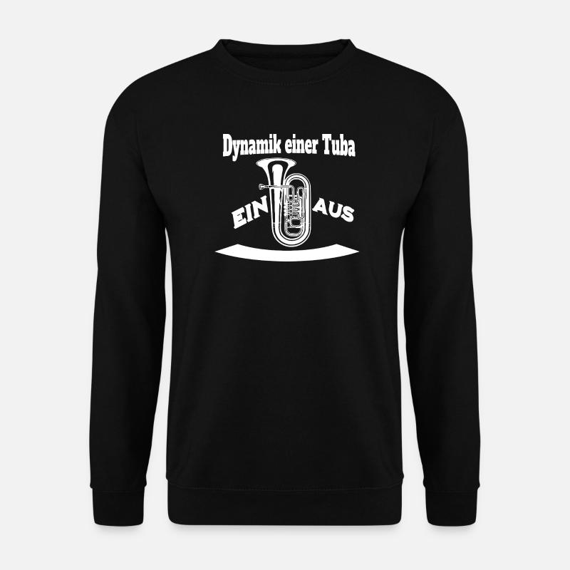 Dynamik einer Tuba - Ein oder Aus - Unisex Pullover - Schwarz