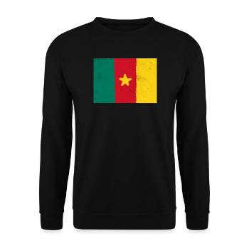 Drapeau du Cameroun - Sweat-shirt Unisexe - noir - Devant - Alina (178cm) & Michal (187cm)