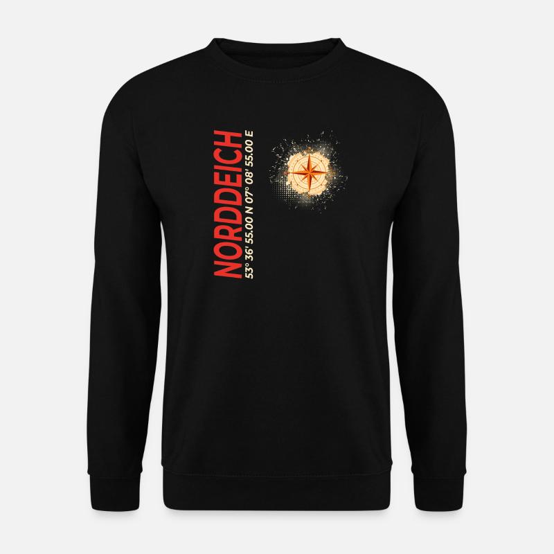 Norddeich - Unisex Pullover - Schwarz
