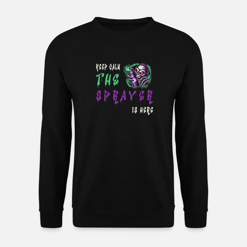 Keep Calm – The Sprayer - Unisex Pullover - Schwarz