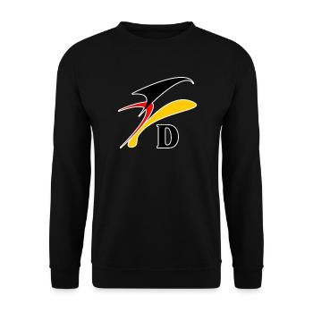 DL9 - Sweat-shirt Unisexe - noir - Devant - Alina (178cm) & Michal (187cm)