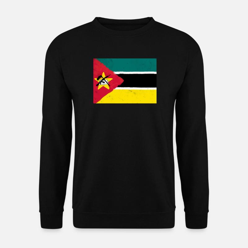 Flagge von Mosambik - Unisex Pullover - Schwarz