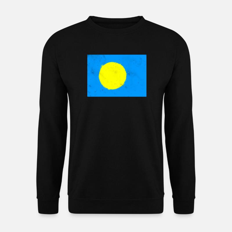 Flagge von Palau - Unisex Pullover - Schwarz