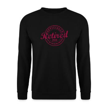 Officiellement retraité 2025 Ce n’est plus mon problème - Sweat-shirt Unisexe - noir - Devant - Alina (178cm) & Michal (187cm)