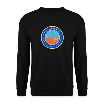 Koalas have unique fingerprints - Unisex Sweatshirt - black - Front - Alina (178cm) & Michal (187cm)