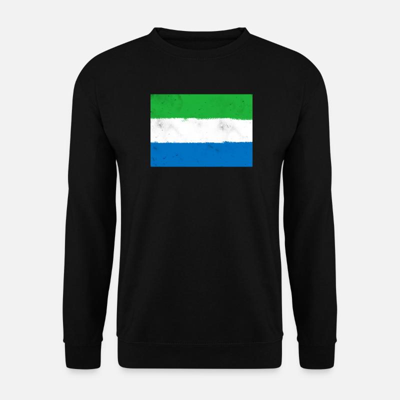 Flagge von Sierra Leone - Unisex Pullover - Schwarz