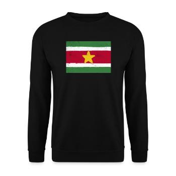 Drapeau du Suriname - Sweat-shirt Unisexe - noir - Devant - Alina (178cm) & Michal (187cm)