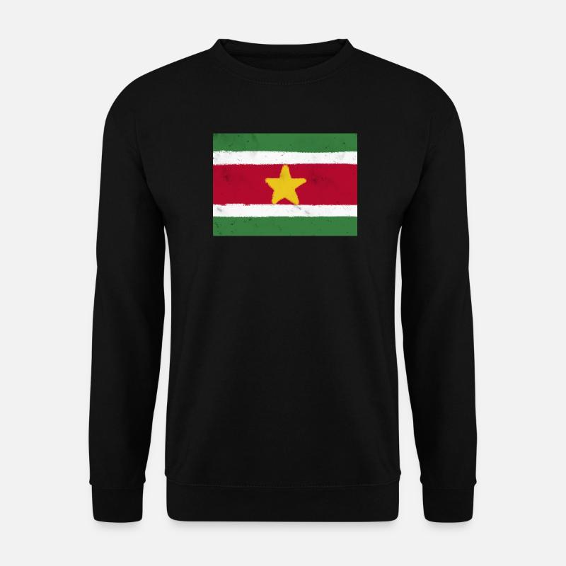Flagge von Suriname - Unisex Pullover - Schwarz