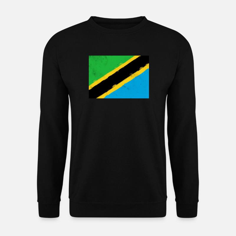 Flagge von Tansania - Unisex Pullover - Schwarz