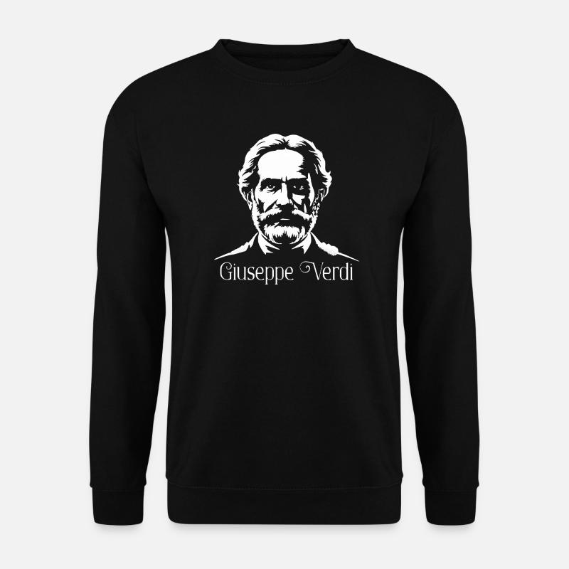 Giuseppe Verdi Compositeur Silhouette Art - Sweat-shirt Unisexe - noir