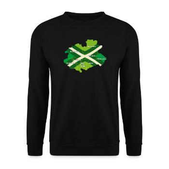 Contour Achterhoek avec couleurs - Sweat-shirt Unisexe - noir - Devant - Alina (178cm) & Michal (187cm)