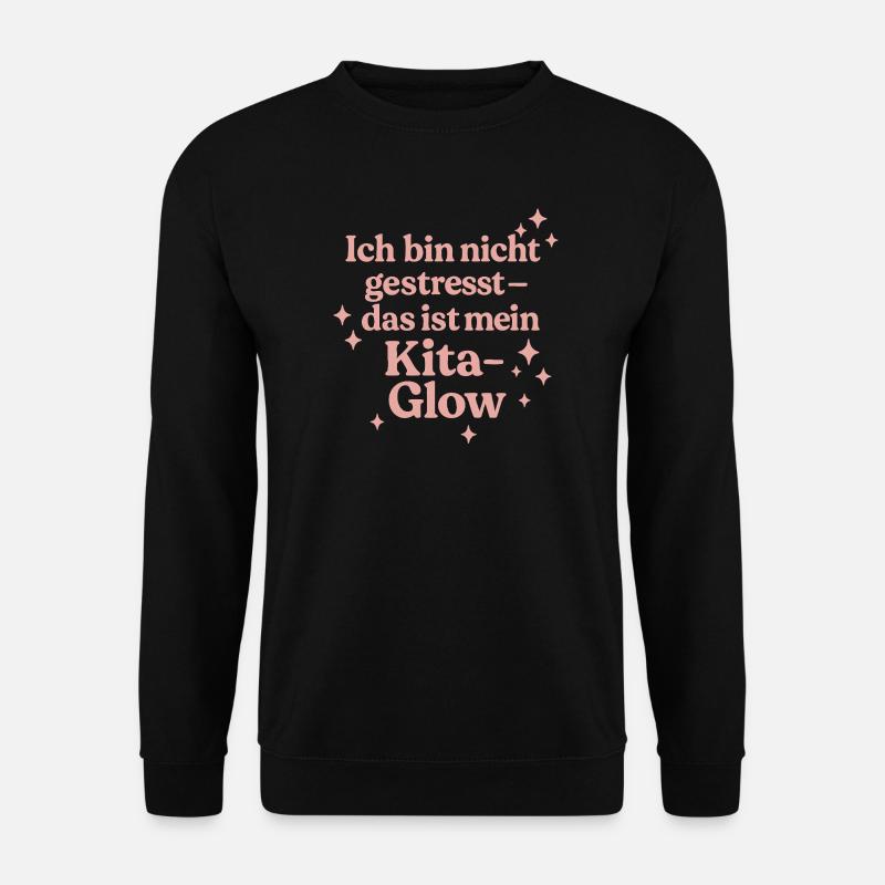 Ich bin nicht gestresst... (rosa) - Unisex Pullover - Schwarz