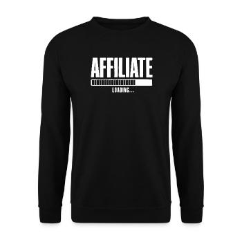 Affiliate Loading Online Business Affiliate - Unisex Sweatshirt - black - Front - Alina (178cm) & Michal (187cm)