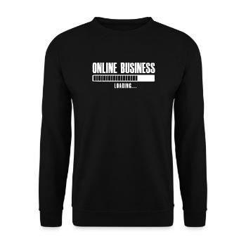 Online Business Loading Online Business Affiliate - Unisex Sweatshirt - black - Front - Alina (178cm) & Michal (187cm)