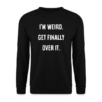 Je suis bizarre. S’en remettre enfin - Sweat-shirt Unisexe - noir - Devant - Alina (178cm) & Michal (187cm)
