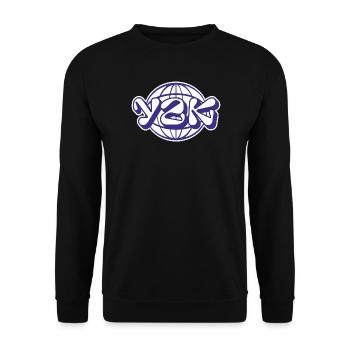Y2K - Unisex Pullover - Schwarz - Vorne - Alina (178cm) & Michal (187cm)