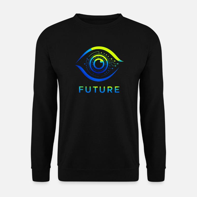 Futuristic Circle Technology Design - Unisex Sweatshirt - black