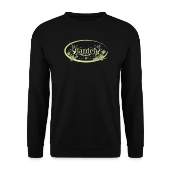 Panneau de jardin vintage anglais avec outils - Sweat-shirt Unisexe - noir - Devant - Alina (178cm) & Michal (187cm)