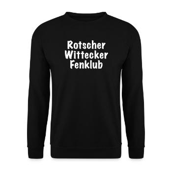 Rotscher Wittecker Fenklub - Unisex Pullover - Schwarz - Vorne - Alina (178cm) & Michal (187cm)