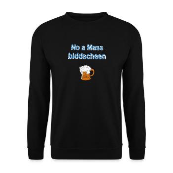 No a Maß biddscheen Bierfest - Unisex Pullover - Schwarz - Vorne - Alina (178cm) & Michal (187cm)