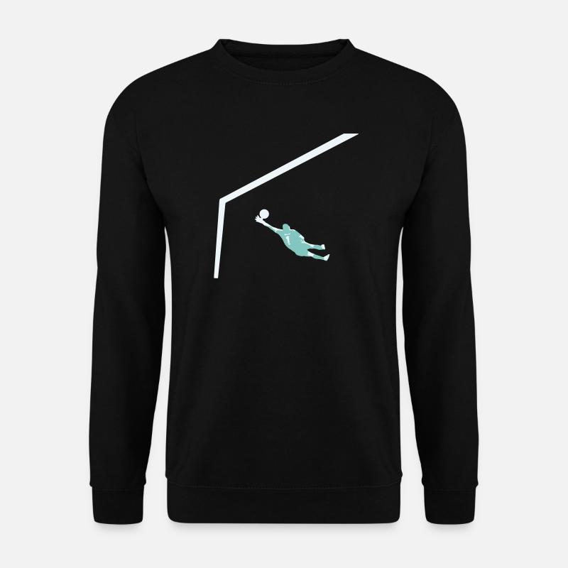 Torfrau – Keine Angst vor dem Ball, nur Mut im Tor - Unisex Pullover - Schwarz
