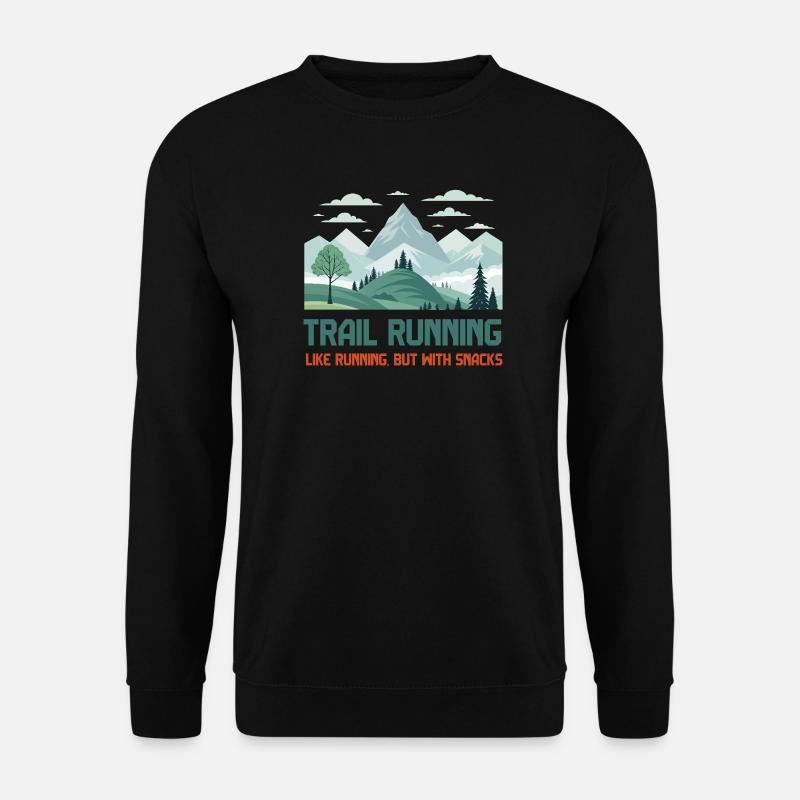Trailrunning - Unisex Pullover - Schwarz