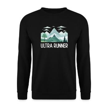 Ultra Runner - Unisex Sweatshirt - black - Front - Alina (178cm) & Michal (187cm)