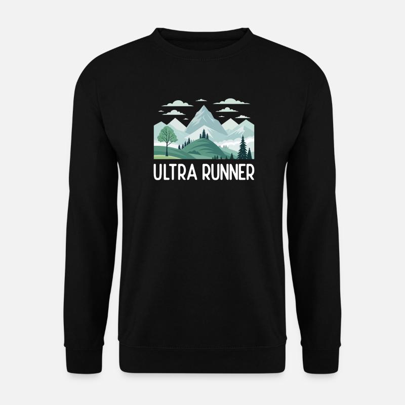 Ultra-Läufer - Unisex Pullover - Schwarz