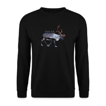 Frohe Weihnachten - Unisex Pullover - Schwarz - Vorne - Alina (178cm) & Michal (187cm)