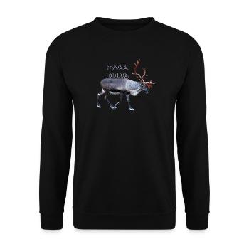 Hyvaa Joulua - Sweat-shirt Unisexe - noir - Devant - Alina (178cm) & Michal (187cm)