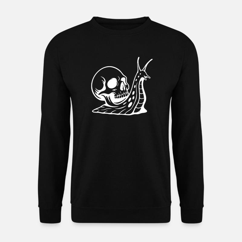 Gothic Totenschädel mit Schlangen-Design - Unisex Pullover - Schwarz
