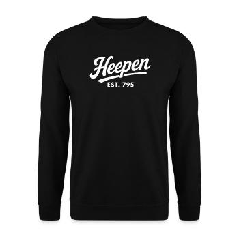 Heepen Est 795 Bielefeld - Unisex Pullover - Schwarz - Vorne - Alina (178cm) & Michal (187cm)