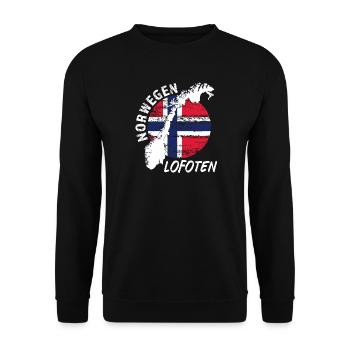 Lofoten - Unisex Pullover - Schwarz - Vorne - Alina (178cm) & Michal (187cm)