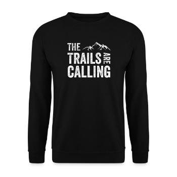 Die Spuren rufen - Unisex Pullover - Schwarz - Vorne - Alina (178cm) & Michal (187cm)