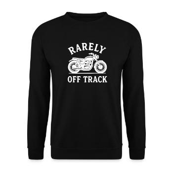 rarement hors piste moto Motard Motorrad Spruch - Sweat-shirt Unisexe - noir - Devant - Alina (178cm) & Michal (187cm)