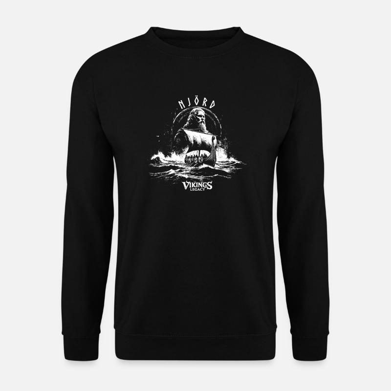 Njörd - le dieu viking de la mer - Sweat-shirt Unisexe - noir