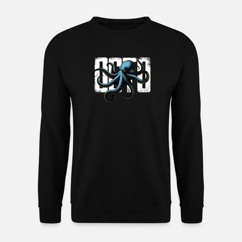 Stylized Octopus - Unisex Sweatshirt - black