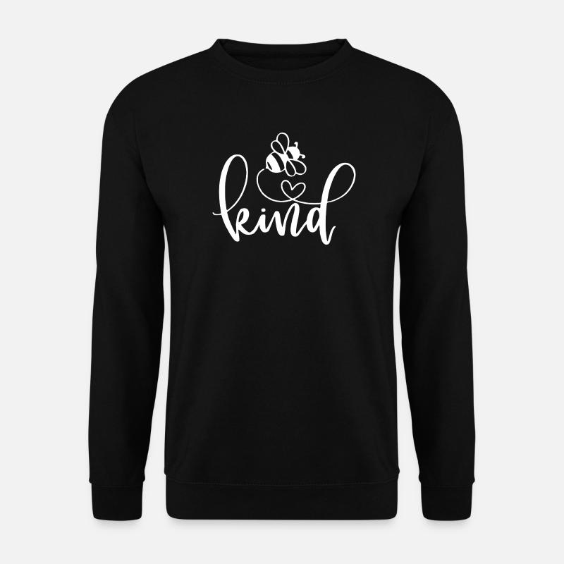 Freundlichkeit Schmetterlinge Wortgestaltung - Unisex Pullover - Schwarz