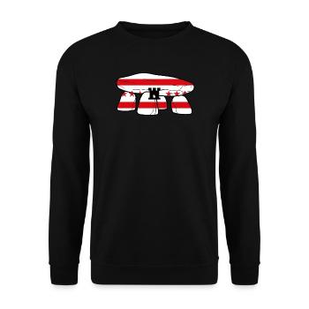 Drenthe Dolmen - Sweat-shirt Unisexe - noir - Devant - Alina (178cm) & Michal (187cm)