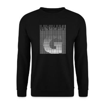 Letter G, Name, der Buchstabe G - Unisex Pullover - Schwarz - Vorne - Alina (178cm) & Michal (187cm)