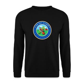 Kestrel fact - Unisex Sweatshirt - black - Front - Alina (178cm) & Michal (187cm)