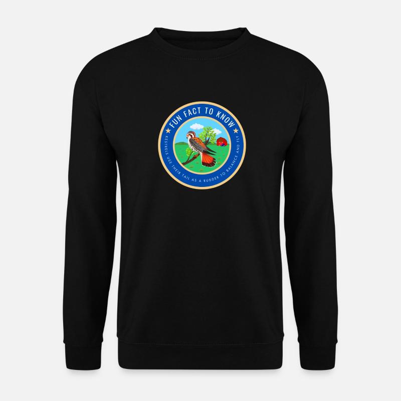 Kestrel fact - Unisex Sweatshirt - black