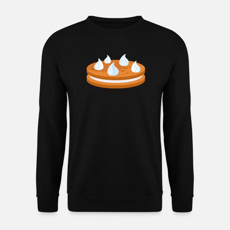 Keks, Cookie, Biscuit mit Sahne - Unisex Pullover - Schwarz