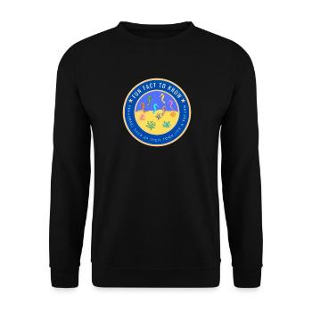 Seahorses suck up their food like a vacuum - Unisex Sweatshirt - black - Front - Alina (178cm) & Michal (187cm)