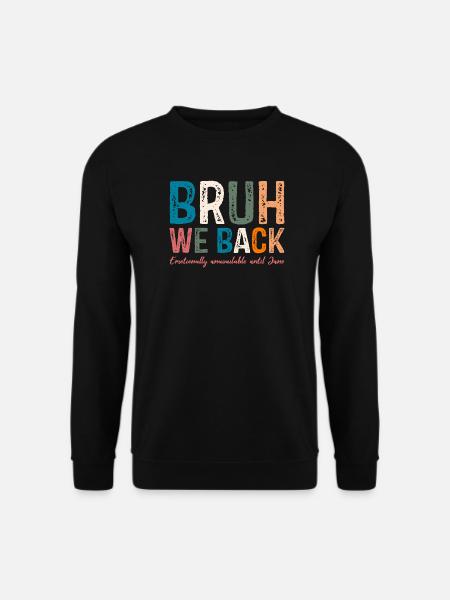Skurriles, farbenfrohes Typografie-Design - Unisex Pullover - Schwarz