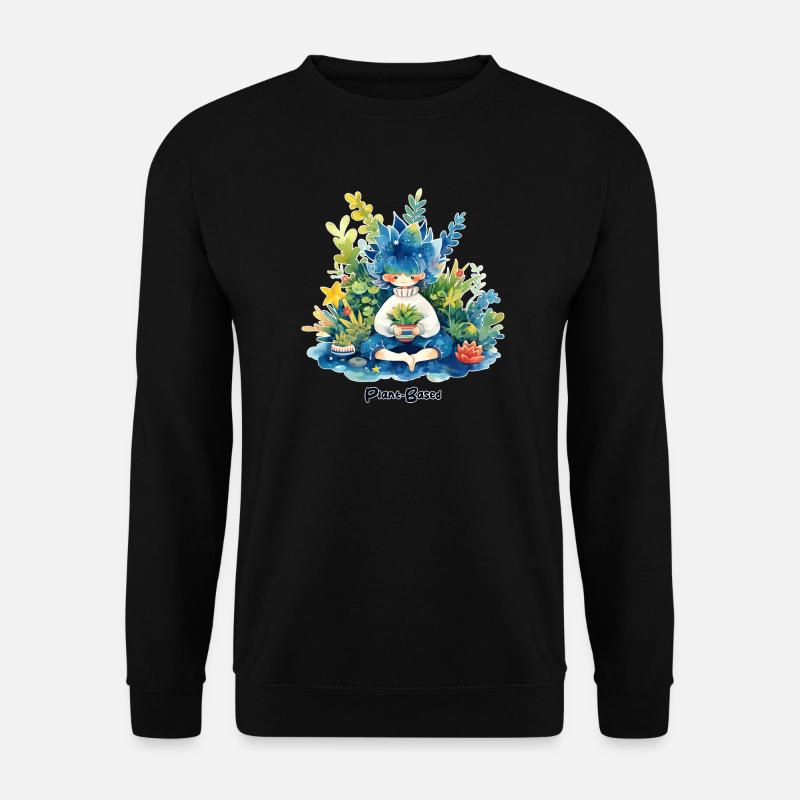Pflanzlich - Unisex Pullover - Schwarz