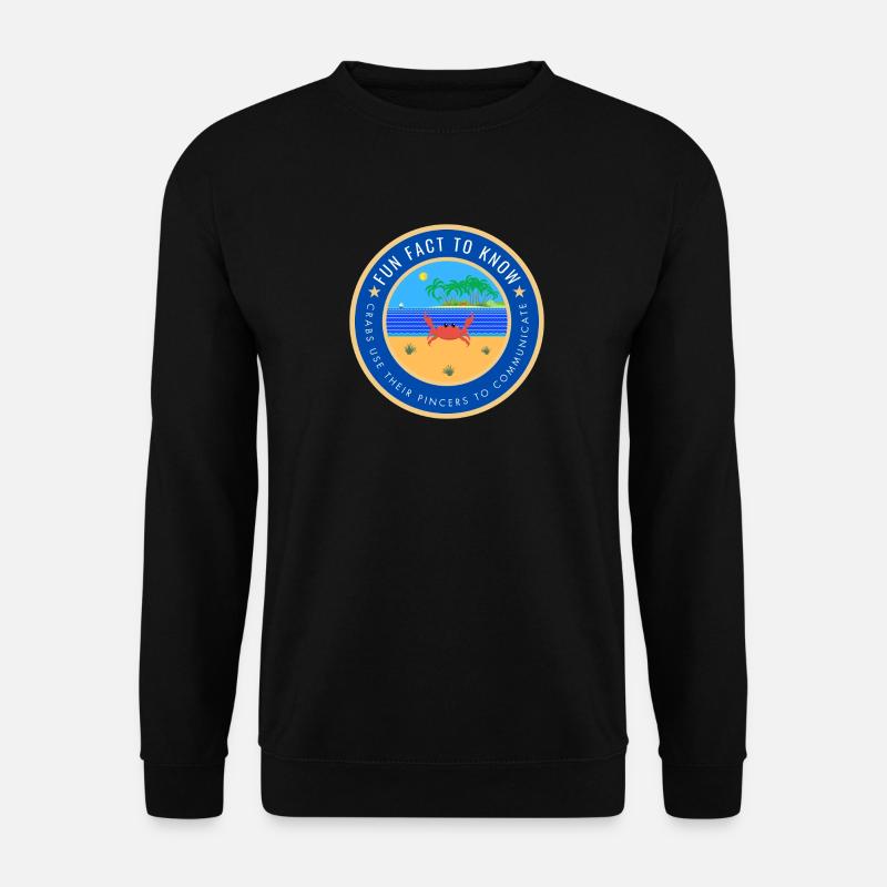 Crab Fun Fact - Unisex Sweatshirt - black