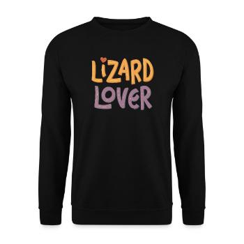 Lizard lover - Sweat-shirt Unisexe - noir - Devant - Alina (178cm) & Michal (187cm)