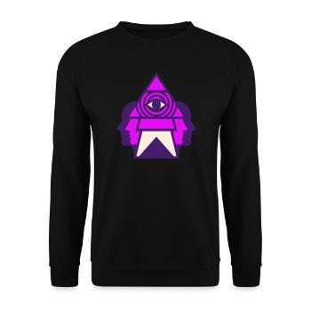 Third Eye Logo - Unisex Sweatshirt - black - Front - Alina (178cm) & Michal (187cm)