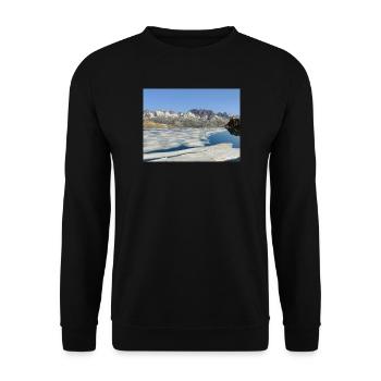 Lake Bramant in June - Unisex Sweatshirt - black - Front - Alina (178cm) & Michal (187cm)